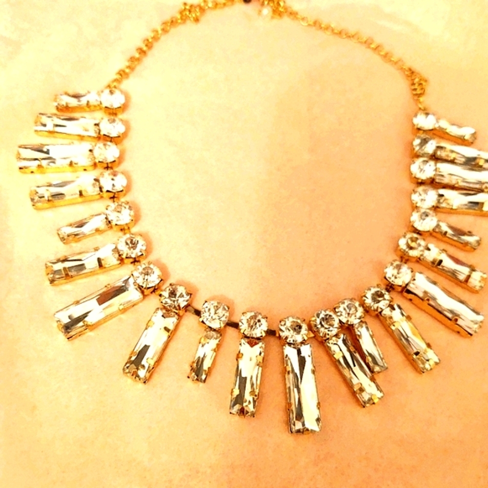 Crystal necklace, brand new